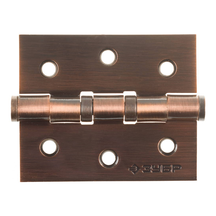 Петля универсальная "ЗУБР" ЭКСПЕРТ, 75х63х2.5 мм, 2 подшипника, цвет ст. медь, 2 шт.