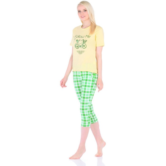 Костюм домашний "Геля", размер 50, цвет жёлтый КК1092