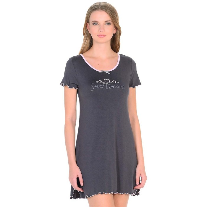 Сорочка женская "Олеся", размер 44, цвет серый  ВС1113