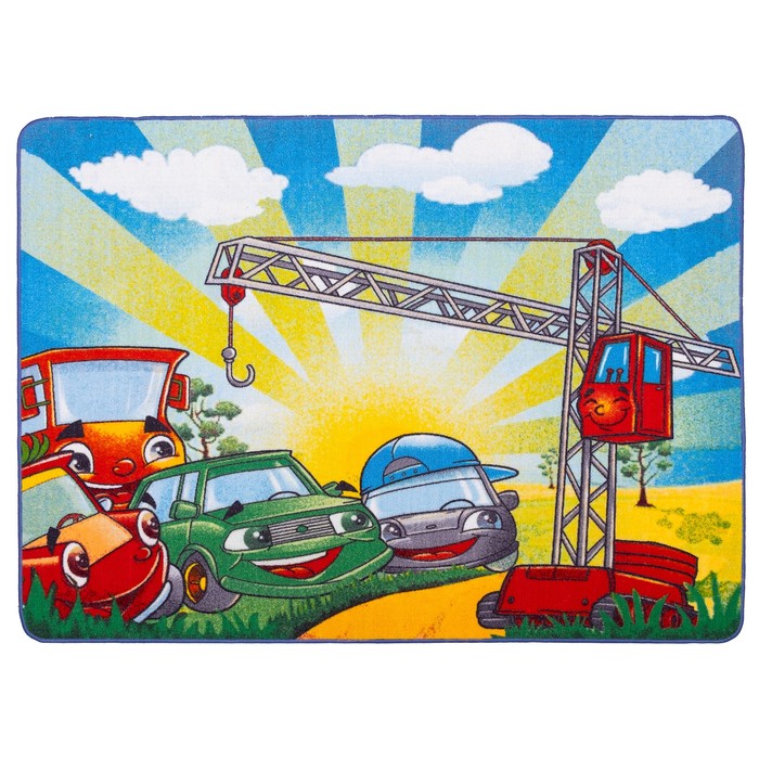 Ковер ТАЧКИ 011 80х120 см, фелт, полиамид, 220 гр/м