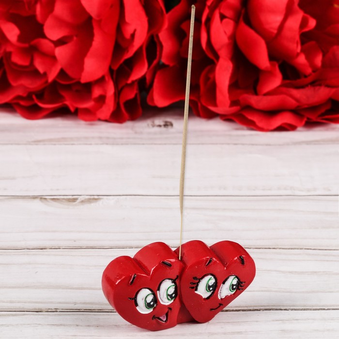 Подставка под благовония "Сердца", 5,5 х 3 см