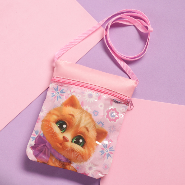 Сумочка детская "Котик", 14 х 17 см