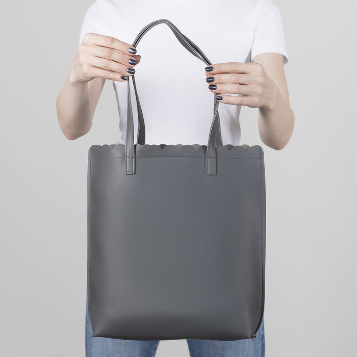 Сумка молод Путешествуй, 29*8*34, отд на молнии, серый