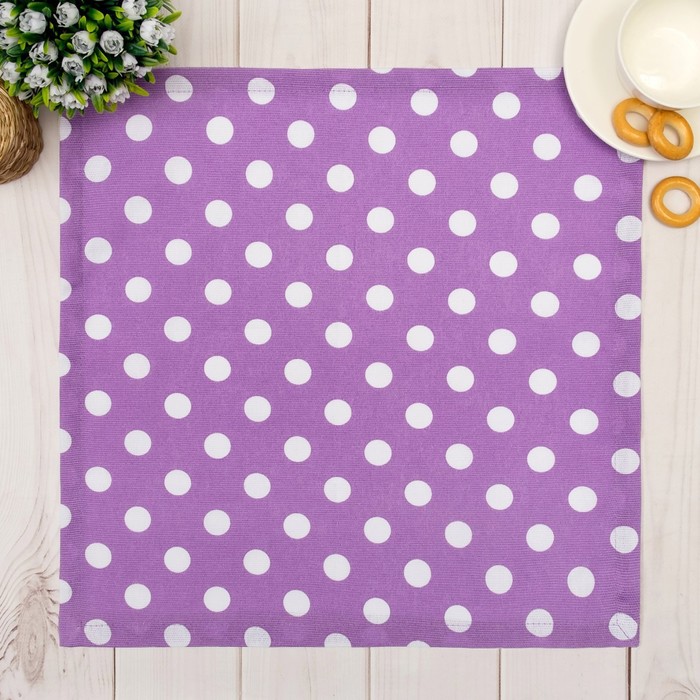 Салфетка "Этель" Спелая смородина 40х40, горох, 100% хл, рогожка 165 г/м2