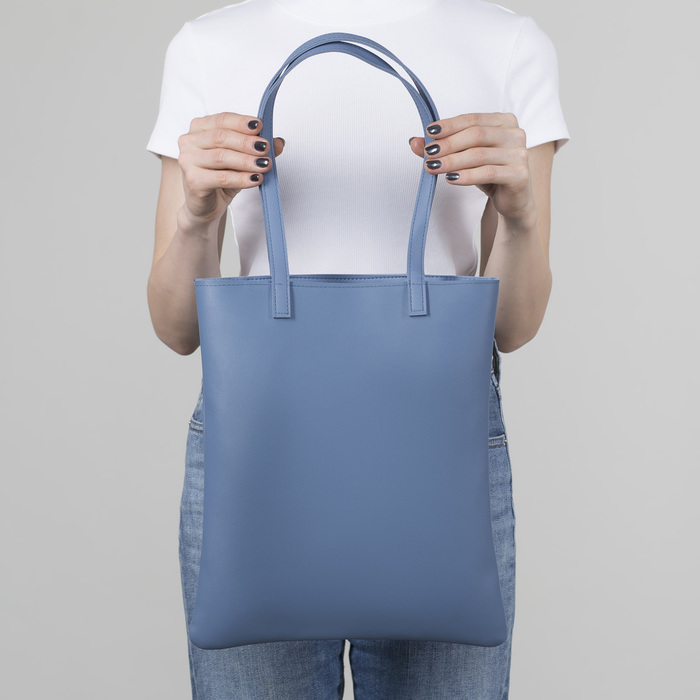 Сумка молод Коктейль, 29*1,5*36, отд на молнии, голубой