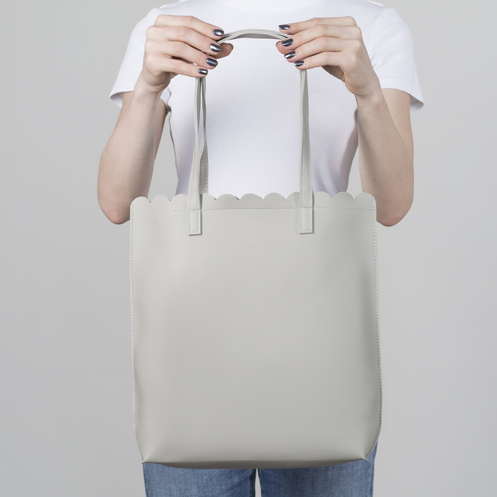 Сумка молод Кофе, 29*8*34, отд на молнии, серый