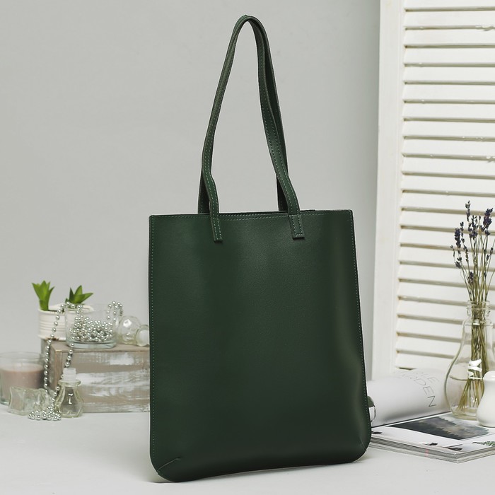 Сумка женская, отдел без молнии, цвет зелёный