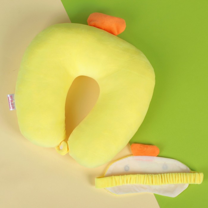 Антистресс-подголовник "Цыплёнок" с маской для сна