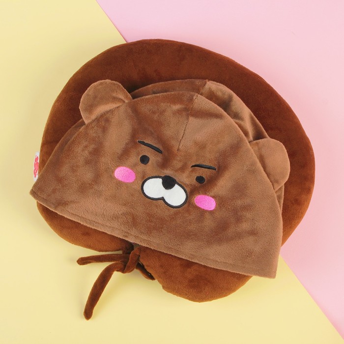 Антистресс-подголовник "Мишутка" с капюшоном