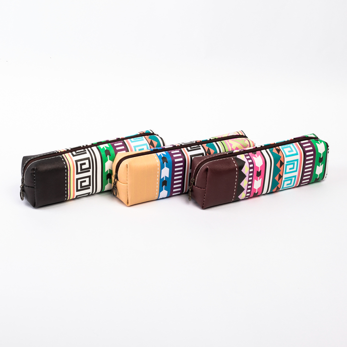 Пенал школьный на молнии МИКС Орнамент