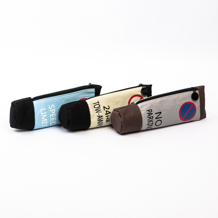 Пенал школьный на молнии МИКС Тюбик