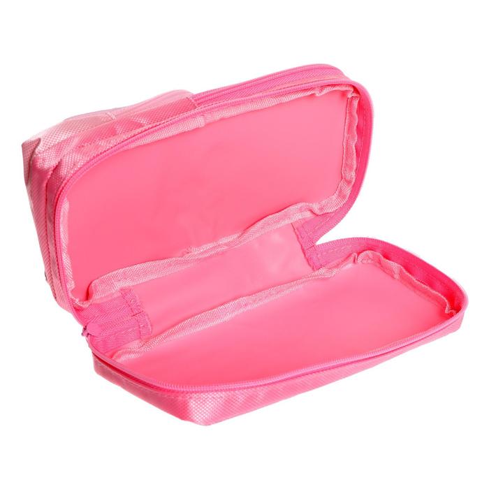 Пенал школьный на молнии МИКС Черный кот