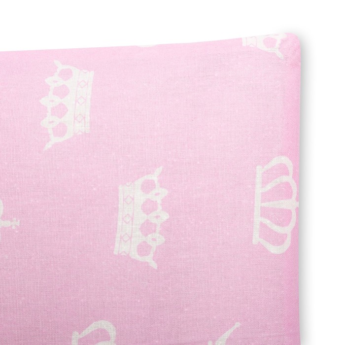 Комплект в коляску (наматрасник и подушка) цвет Розовый, бязь ассорти, К24-7-2Б