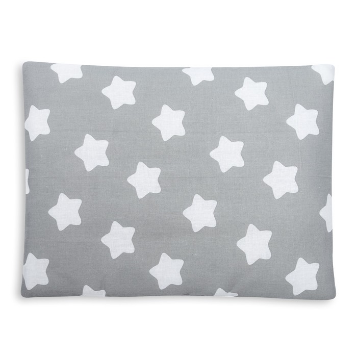 Комплект в коляску (наматрасник и подушка) цвет Серый, бязь ассорти, К24-7-2Б