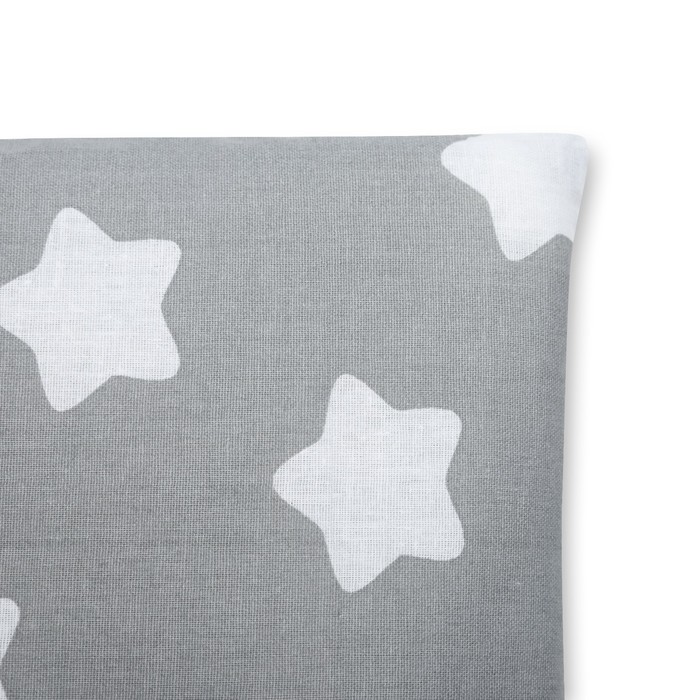 Комплект в коляску (наматрасник и подушка) цвет Серый, бязь ассорти, К24-7-2Б