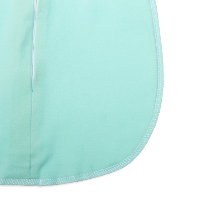 Пеленка-кокон "Зверята", рост 56-62 см, цвет ментол, интерлок