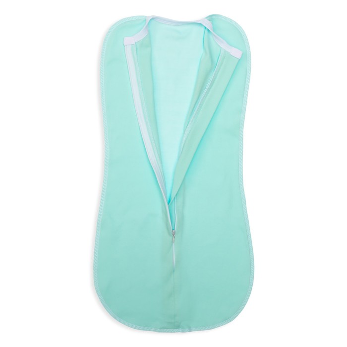 Пеленка-кокон "Зверята", рост 56-62 см, цвет ментол, интерлок