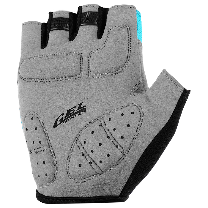 Перчатки велосипедные STG, размер S, цвет черно-голубые