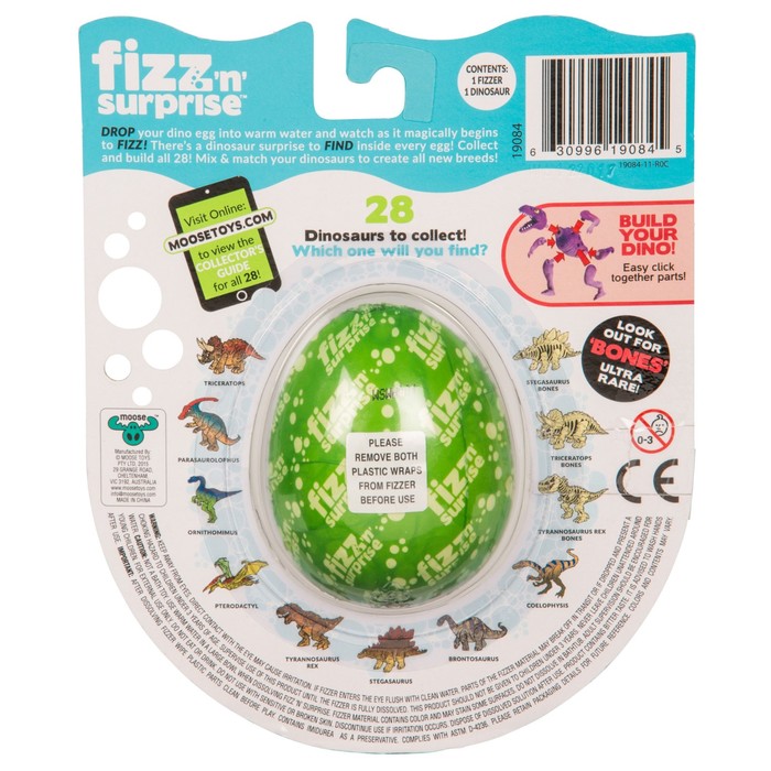 Шипучее яйцо FIZZ N Surprise «Динозавры»