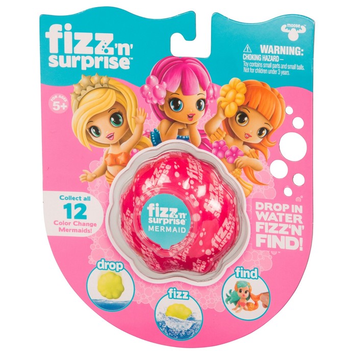 Шипучая ракушка FIZZ N Surprise «Русалки»