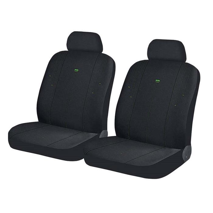 Авточехлы Hadar Rosen Direct Front, на передние кресла, цвет чёрно-зелёный, полиэстер