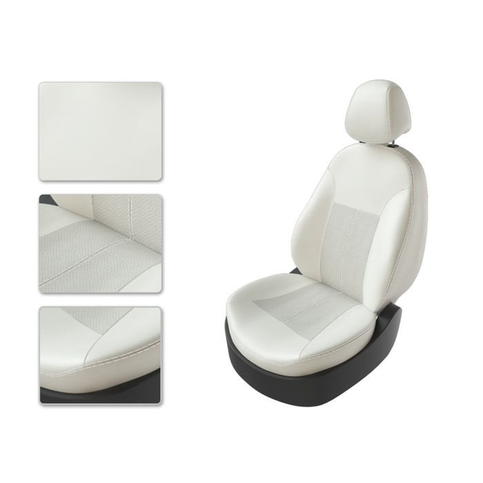 Авточехлы RENAULT Duster c airbag, белый