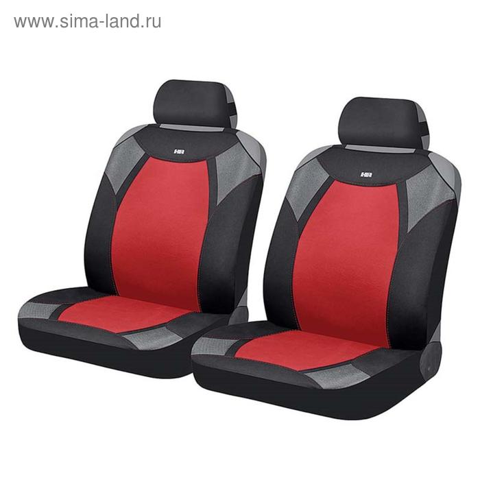 Накидки, на переднее сиденье, VIPER FRONT, красный, черный, серый, полиэстер