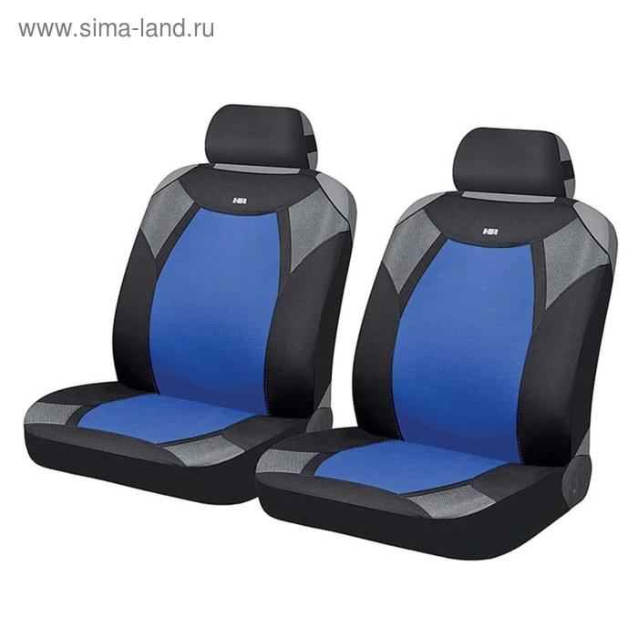 Накидки, на переднее сиденье, VIPER FRONT, синий, черный, серый, полиэстер