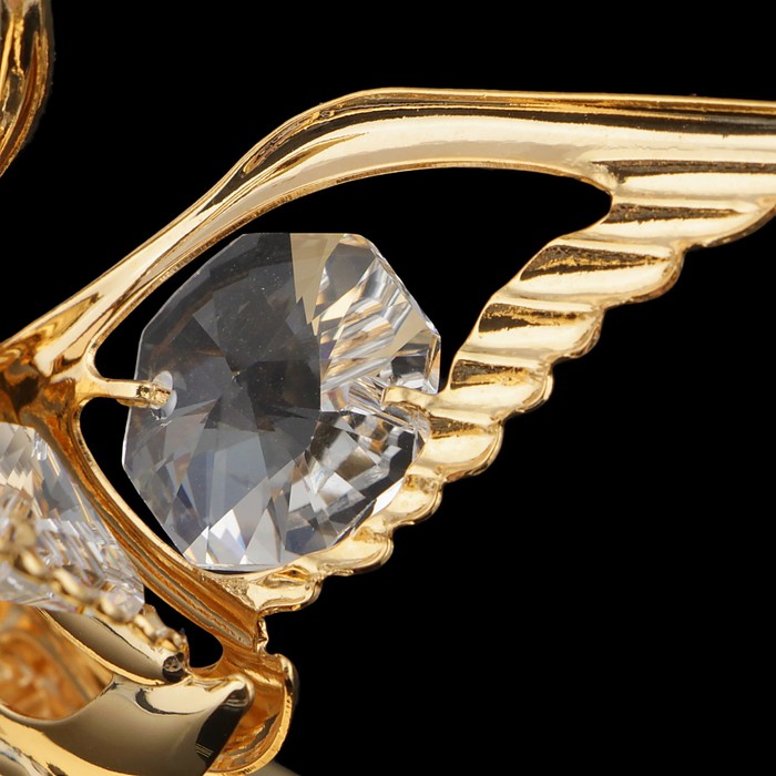 Сувенир «Лебедь», с кристаллами Сваровски, 5 см