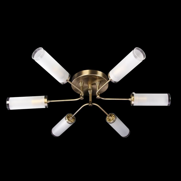 Люстра "Вайс" 6хE14х60W античная бронза 70х70х12см.