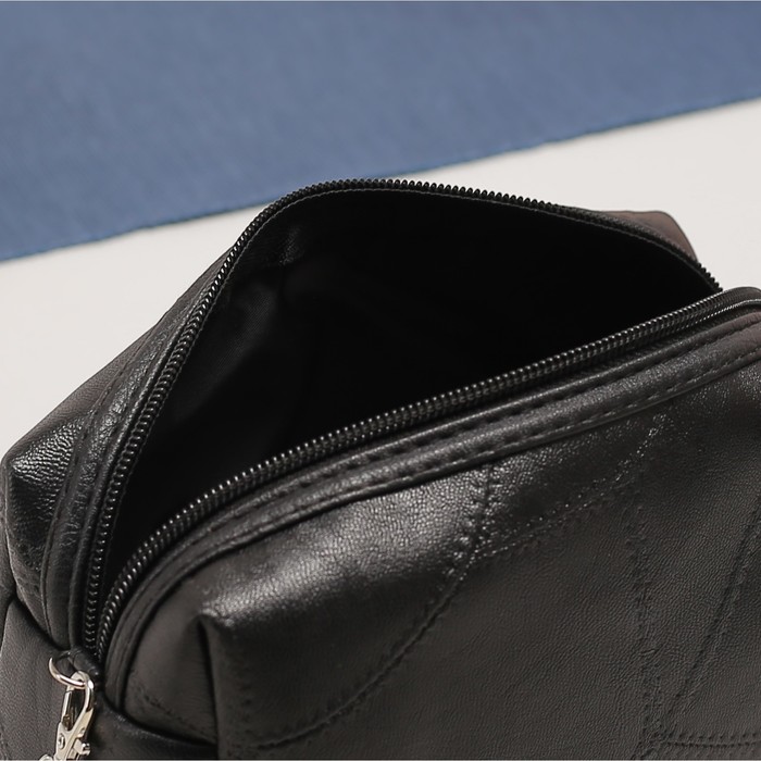 Косметичка дорожная "Натали", 1 отдел, цвет чёрный