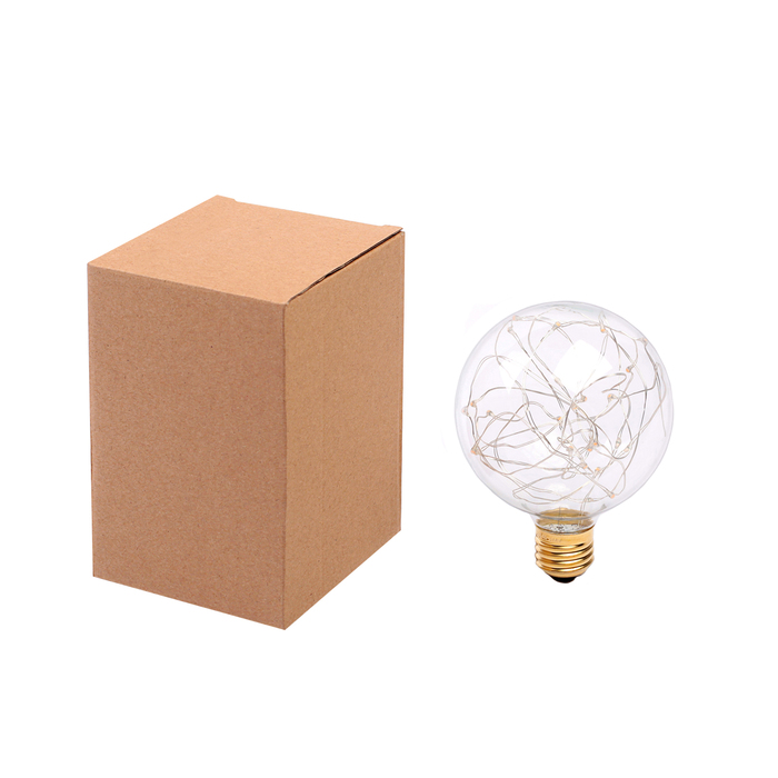 лампа светодиодная декоративная "Шар" G95, 135 х 95 мм, Е27, 3 Вт, 230 В, Розовый