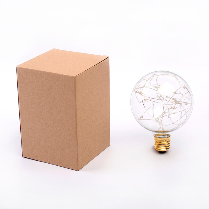 лампа светодиодная декоративная "Шар" G95, 135 х 95 мм, Е27, 3 Вт, 230 В, RGB ( 7 цветов)