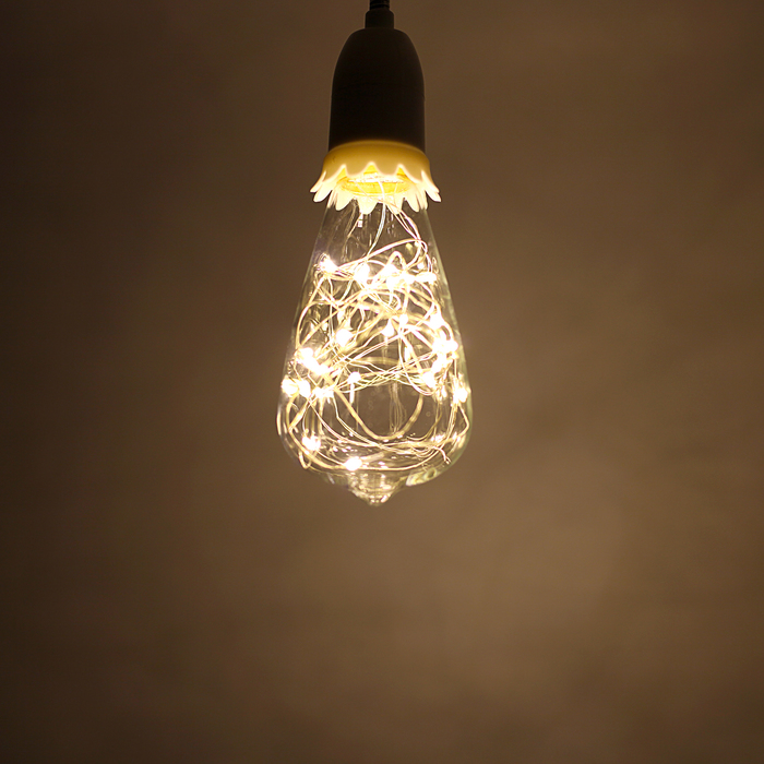 Лампа светодиодная декоративная "Ретро" ST64, 145 х 64 мм, Е27, 3 Вт, 230 В, Тепло-Белый