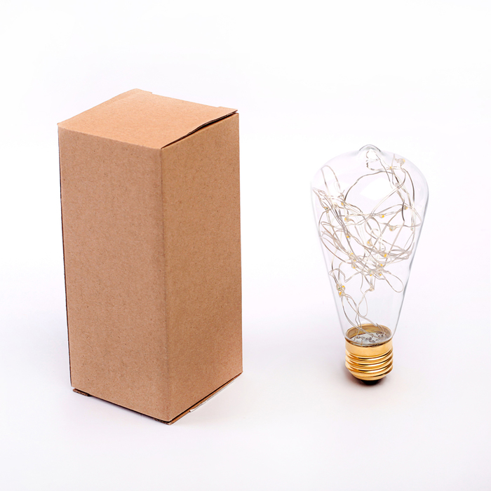 Лампа светодиодная декоративная "Ретро" ST64, 145 х 64 мм, Е27, 3 Вт, 230 В, Тепло-Белый