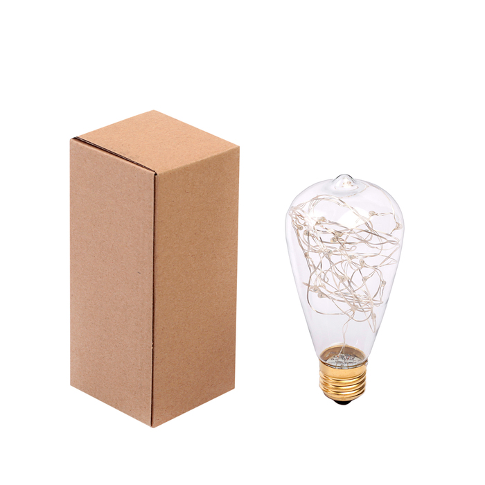 Лампа светодиодная декоративная "Ретро" ST64, 145 х 64 мм, Е27, 3 Вт, 230 В, RGB ( 7 цветов)