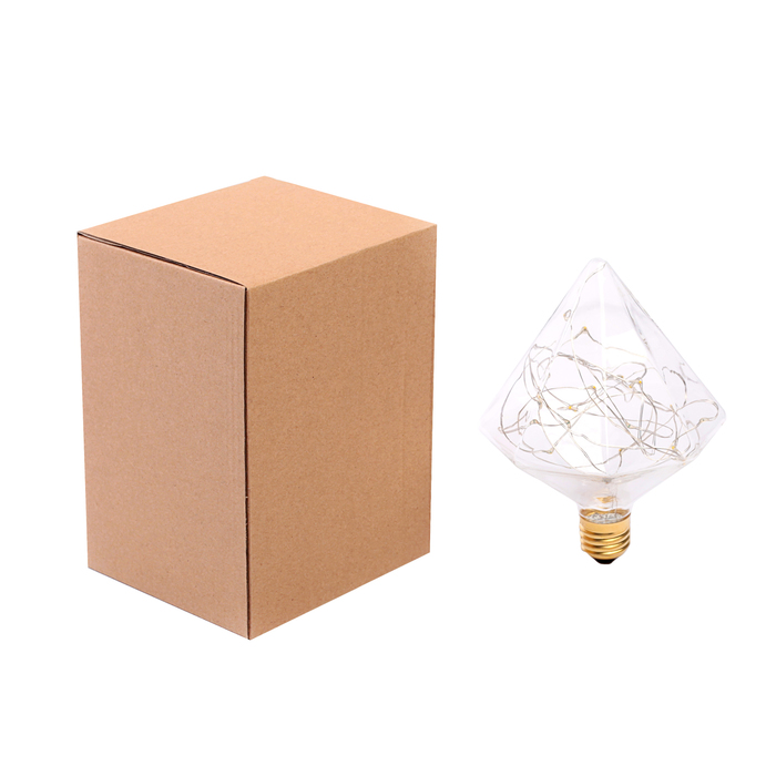 лампа светодиодная декоративная "Бриллиант" G110JZ, 180 х 110 мм, Е27, 3 Вт, 230 В, Т-Белый