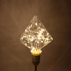 Лампа светодиодная декоративная "Бриллиант", G110, 3 Вт, E27, 180х110, теплый белый