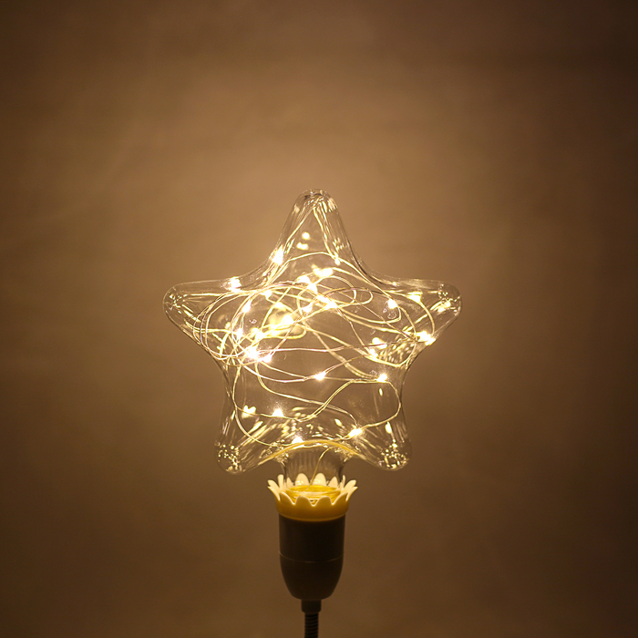 лампа светодиодная декоративная "Звезда" G120Star, 156 х 120 мм, Е27, 3 Вт, 230 В, Т-Белый