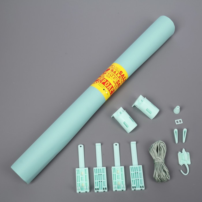 Штора рулонная 50х160 см "Эконом", цвет светло-зеленый