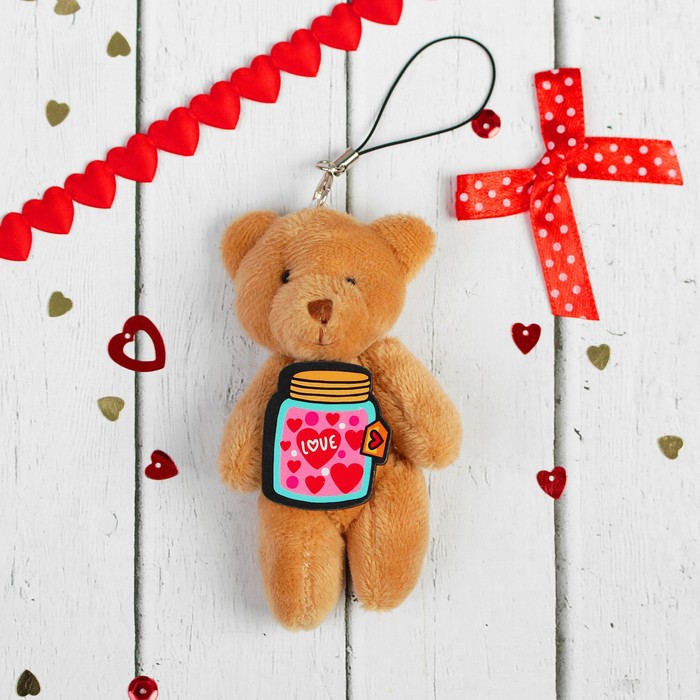 Брелок-подвеска "Люблю тебя", мишка