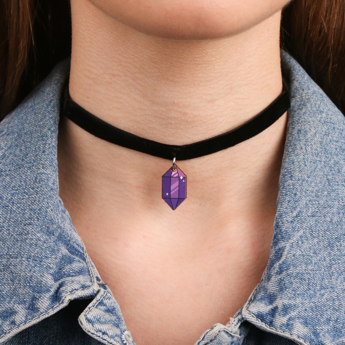 Чокер с подвеской "Кристалл"