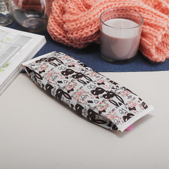 Косметичка-футляр на молнии, 1 отдел, цвет голубой