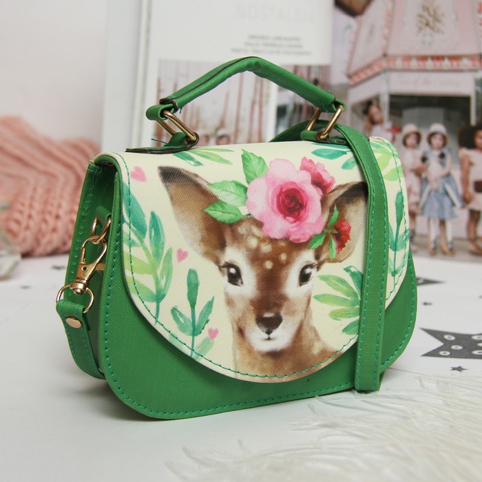 Сумочка детская "Оленёнок", 16 х 12 х 6,5 см