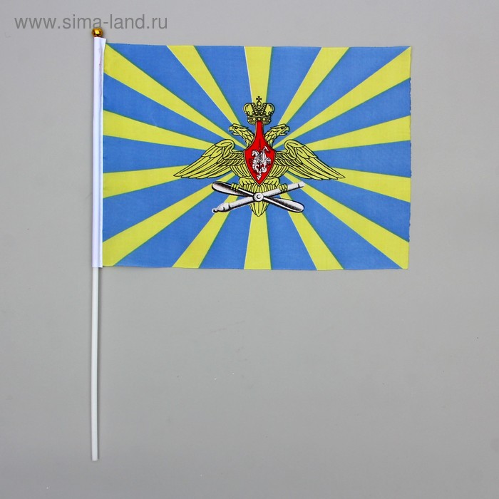  Сима-Ленд Флаг ВВС 30х20 см, набор 12 шт, шток 40 см, полиэстер