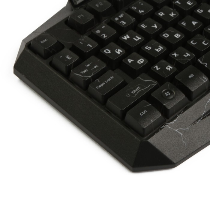 Клавиатура игровая CBR KB 870 Armor, 103 стандартных клавиши + 13 доп., 3 цвета, USB