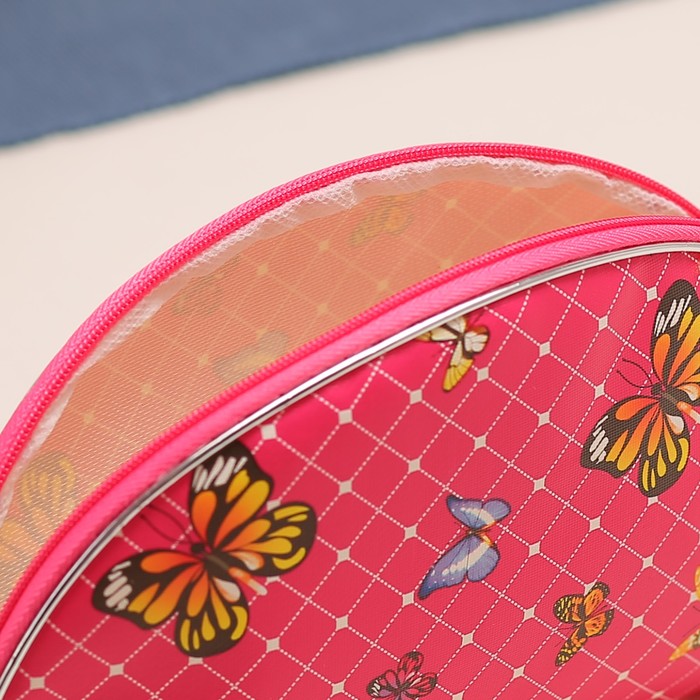 Набор косметичек 5 в 1, отдел на молнии, цвет малиновый