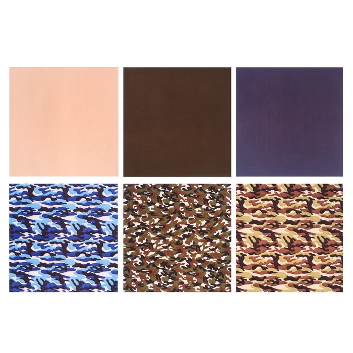 Набор самоклеящихся тканей «Мужской», 30 х 30 см