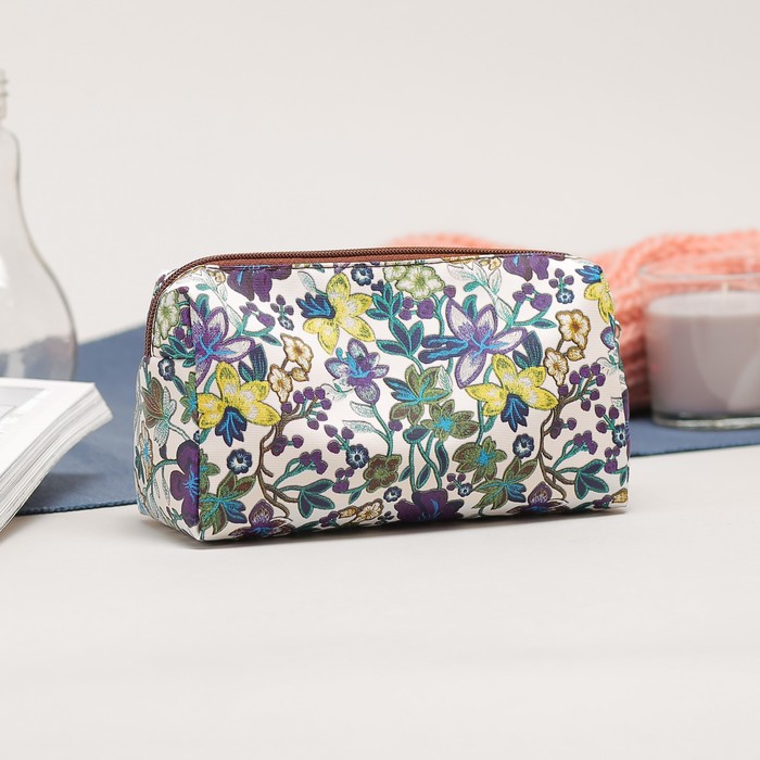 Косметичка дорожная на молнии, 1 отдел, цвет зелёный