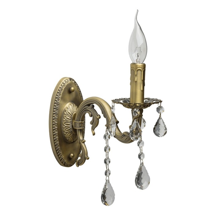 Бра "Свеча" 1x60W E14 бронза 26x9x27см